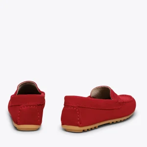 MiMaO ShopOnline MOCCASÍN – Mocassins ROUGE Pour Enfants En Cuir Satisfait ou Remboursé 15