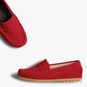 MiMaO ShopOnline MOCCASÍN – Mocassins ROUGE Pour Enfants En Cuir Satisfait ou Remboursé 13