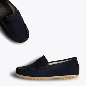 MiMaO ShopOnline MOCCASÍN – Mocassins BLEU MARINE Pour Enfants En Cuir design à la mode 13