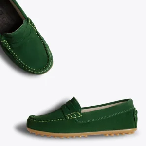 MiMaO ShopOnline MOCCASÍN – Mocassins VERT Pour Enfants En Cuir pas cher marque 13