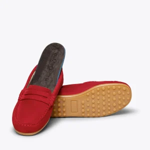 MiMaO ShopOnline MOCCASÍN – Mocassins ROUGE Pour Enfants En Cuir Satisfait ou Remboursé 19