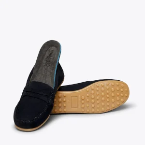 MiMaO ShopOnline MOCCASÍN – Mocassins BLEU MARINE Pour Enfants En Cuir design à la mode 19