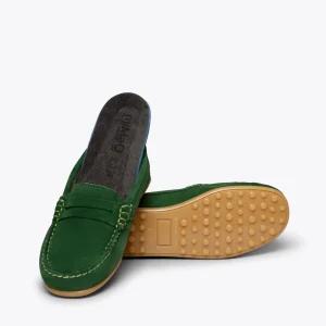 MiMaO ShopOnline MOCCASÍN – Mocassins VERT Pour Enfants En Cuir pas cher marque 19