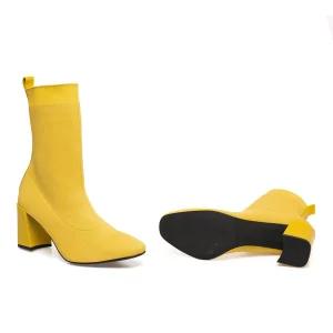 Prestation Et Rapide MiMaO ShopOnline CHAUSSETTE- Bottine Chaussette Pour Femme JAUNE 18