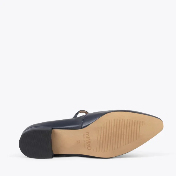 outlet soldes MiMaO ShopOnline BABIES – Ballerines Pour Femme à Bracelet BLEU MARINE 6