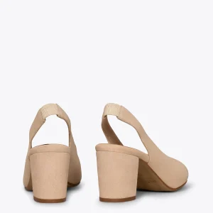 MiMaO ShopOnline WOMAN – Chaussures Sans Talon Peep-toe BEIGE Satisfait ou Remboursé 13