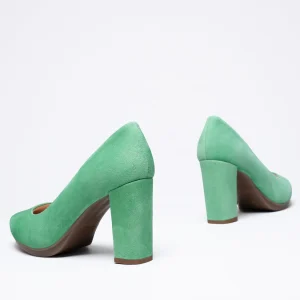 MiMaO ShopOnline URBAN – Chaussures à Talon Haut VERT Urban Daim france 15