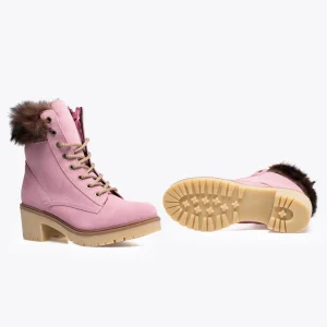 MiMaO ShopOnline MOUNTAIN- Bottes De Montagne HYDROFUGES à Talon ROSE Boutique 16