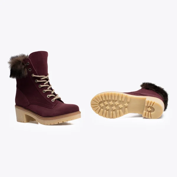 magasins pas chers MiMaO ShopOnline MOUNTAIN- Bottes De Montagne HYDROFUGES à Talon BORDEAUX 6