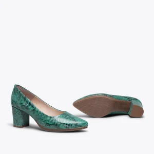 MiMaO ShopOnline URBAN S SERPENT- Escarpin à Petit Talon VERT Imitation Serpent Acheter Maintenant 17