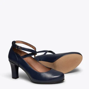 boutique paris MiMaO ShopOnline TIRAS – Chaussures Habillées à Lanières Croisées BLEU MARINE 17