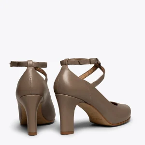 marques pas cher MiMaO ShopOnline TIRAS – Chaussures Habillées à Lanières Croisées TAUPE 13