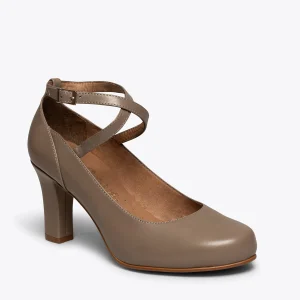 marques pas cher MiMaO ShopOnline TIRAS – Chaussures Habillées à Lanières Croisées TAUPE 15