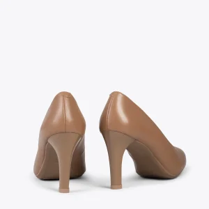 MiMaO ShopOnline URBAN GLAM – Chaussures élégantes à Talon Haut CAMEL Réductions 13