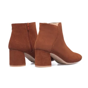 beauté MiMaO ShopOnline DAY – Bottines Casual En Cuir MARRON 14