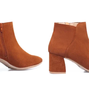 beauté MiMaO ShopOnline DAY – Bottines Casual En Cuir MARRON 18