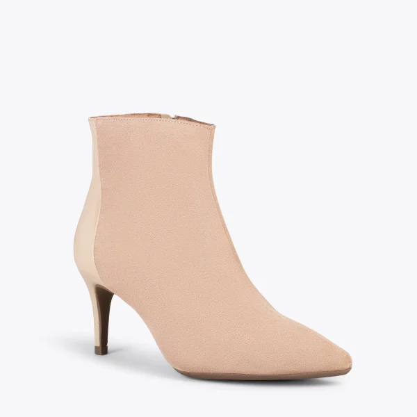 soldes de Noël MiMaO ShopOnline NIGHT – Bottines élégantes Talon Fin BEIGE 5