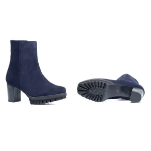 qualité supérieure MiMaO ShopOnline BOTTINE TREND – Bottine En Cuir Avec Plateforme BLEU MARINE 20