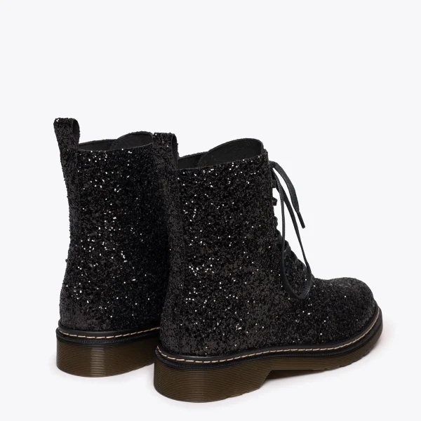 MiMaO ShopOnline STARDUST – Botte Militaire NOIR à Paillettes ultratendance 5