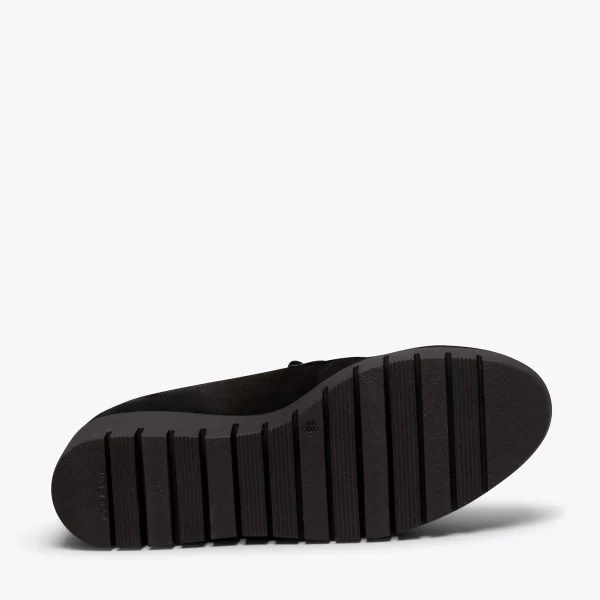 MiMaO ShopOnline POMPON – Mocassins Compensés Et à Plateforme NOIR dernière tendance 6