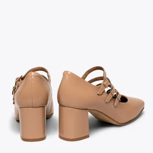 vente pas cher MiMaO ShopOnline SHINE – Chaussures En Cuir Verni Avec Bracelets NUDE 13