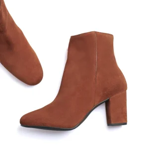 MiMaO ShopOnline TRENDY – Bottines Pour Femme à Talons MARRON à prix imbattables 18