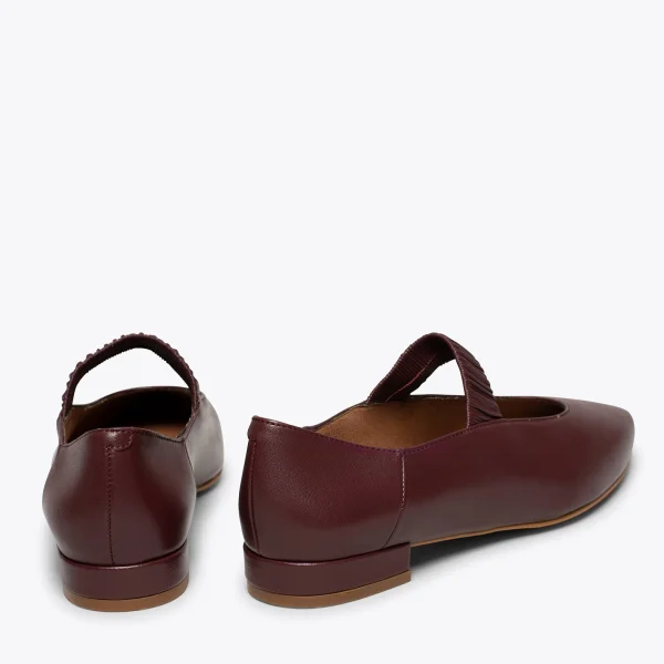 garantie de qualité MiMaO ShopOnline DANSE – Ballerines Avec Bride élastique BORDEAUX 4