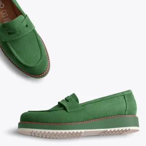 MiMaO ShopOnline CASUAL – Mocassins Pour Femmes Avec Plateforme VERT design à la mode 11