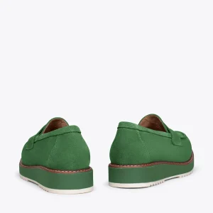 MiMaO ShopOnline CASUAL – Mocassins Pour Femmes Avec Plateforme VERT design à la mode 13