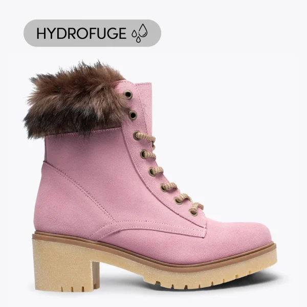 MiMaO ShopOnline MOUNTAIN- Bottes De Montagne HYDROFUGES à Talon ROSE Boutique 1