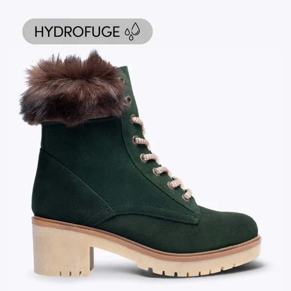 achat MiMaO ShopOnline MOUNTAIN- Bottes De Montagne HYDROFUGES à Talon VERT 1