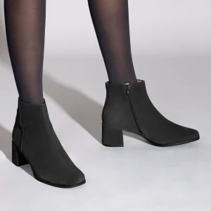 marque pas cher MiMaO ShopOnline CITY – Bottines à Talon Avec Bout Carré GRIS 19