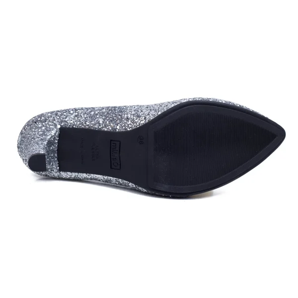 en france MiMaO ShopOnline GLAM STAR – Chaussure Glitter à Talon Aiguille ARGENTÉ 6