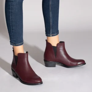 Meilleur Service MiMaO ShopOnline JEANS – Bottines à Petit Talon Avec élastique BORDEAUX 19