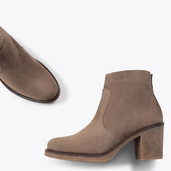 MiMaO ShopOnline KANSAS – Bottines Country En Cuir TAUPE en ligne officielle 3