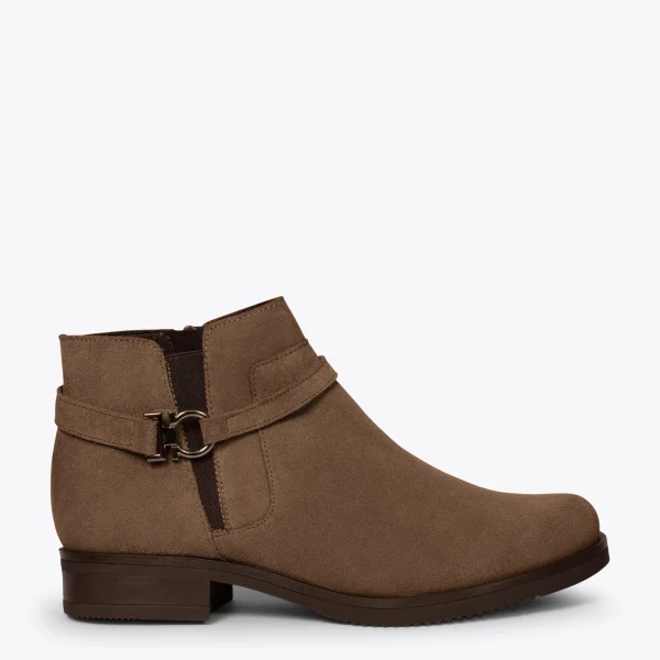 MiMaO ShopOnline COUNTRY – Bottines Plates TAUPE qualité d’originales 1