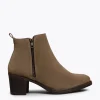 De Qualité MiMaO ShopOnline DAILY – Bottines Basiques Pour Femmes TAUPE 23