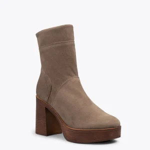 MiMaO ShopOnline SOUL – Bottines à Tige Haute En Cuir Nubuck TAUPE achat 15