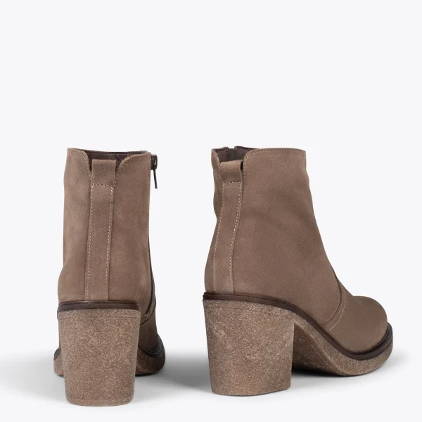 MiMaO ShopOnline KANSAS – Bottines Country En Cuir TAUPE en ligne officielle 4