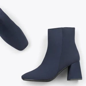 MiMaO ShopOnline PARIS – Bottines à Talon Bloc Et Bout Carré BLEU MARINE prix abordable 11