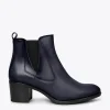 MiMaO ShopOnline LONDON – Bottines BLEU MARINE à Talon Style Chelsea l'unique style 20