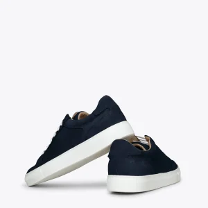 MiMaO ShopOnline DUBLÍN – Baskets En Cuir Pour Homme BLEU MARINE Acheter Maintenant 12