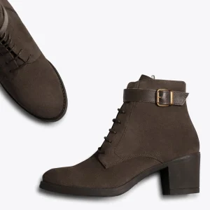 MiMaO ShopOnline TOP – Bottines à Lacets MARRON à Talon Couleurs variées 13