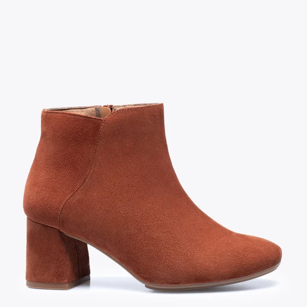 beauté MiMaO ShopOnline DAY – Bottines Casual En Cuir MARRON 1