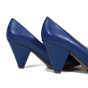 magasin paris MiMaO ShopOnline ELEGANT – CHAUSSURE À TALON PYRAMIDE INVERSÉE BLEU 13