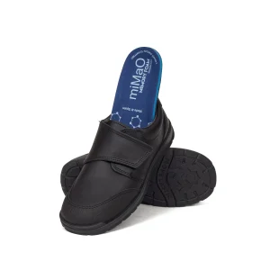 marques de renommée MiMaO FR Chaussures Enfants Classiques « velcro » En Cuir Memory Absorber Foam Noir 11