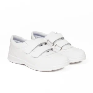 prix pas cher MiMaO FR Chaussures Enfants « uniforme » En Cuir Lavable Memory Absorber Foam Blanc 9