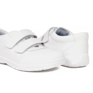 prix pas cher MiMaO FR Chaussures Enfants « uniforme » En Cuir Lavable Memory Absorber Foam Blanc 13