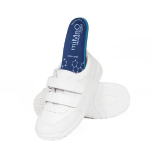 prix pas cher MiMaO FR Chaussures Enfants « uniforme » En Cuir Lavable Memory Absorber Foam Blanc 11