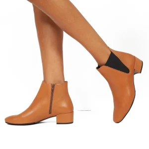 soldes ligne MiMaO ShopOnline ÉLÉGANCE Bottines Pour Femme Avec élastique COGNAC 16